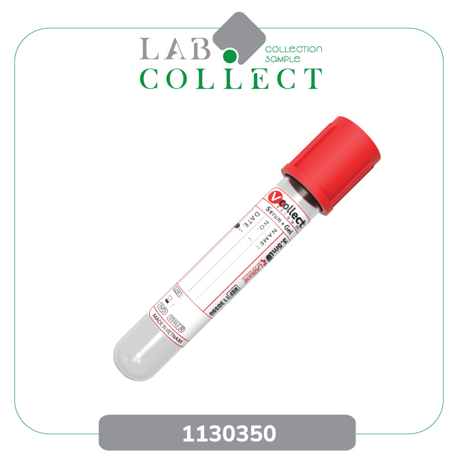 Ống lấy máu chân không Serum chứa Gel 3,5mL