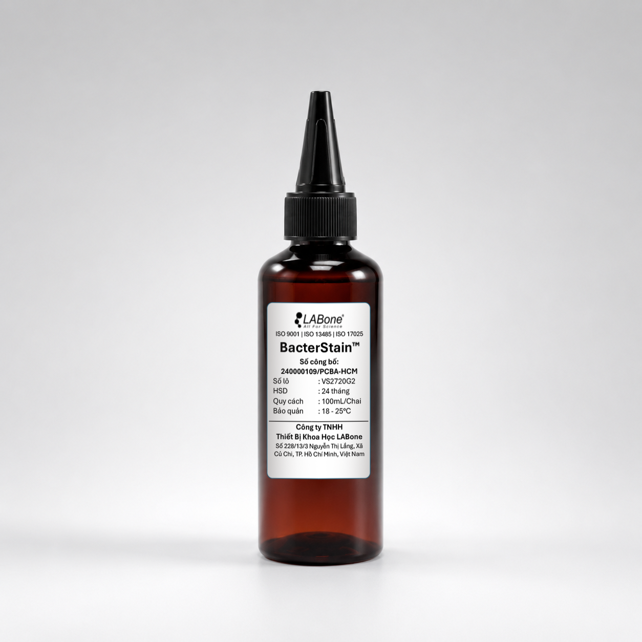 BacterStain™ Carbon Fuchsin, 100mL
