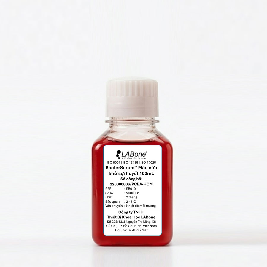 BacterSerum™ Máu cừu khử sợi huyết, 100mL