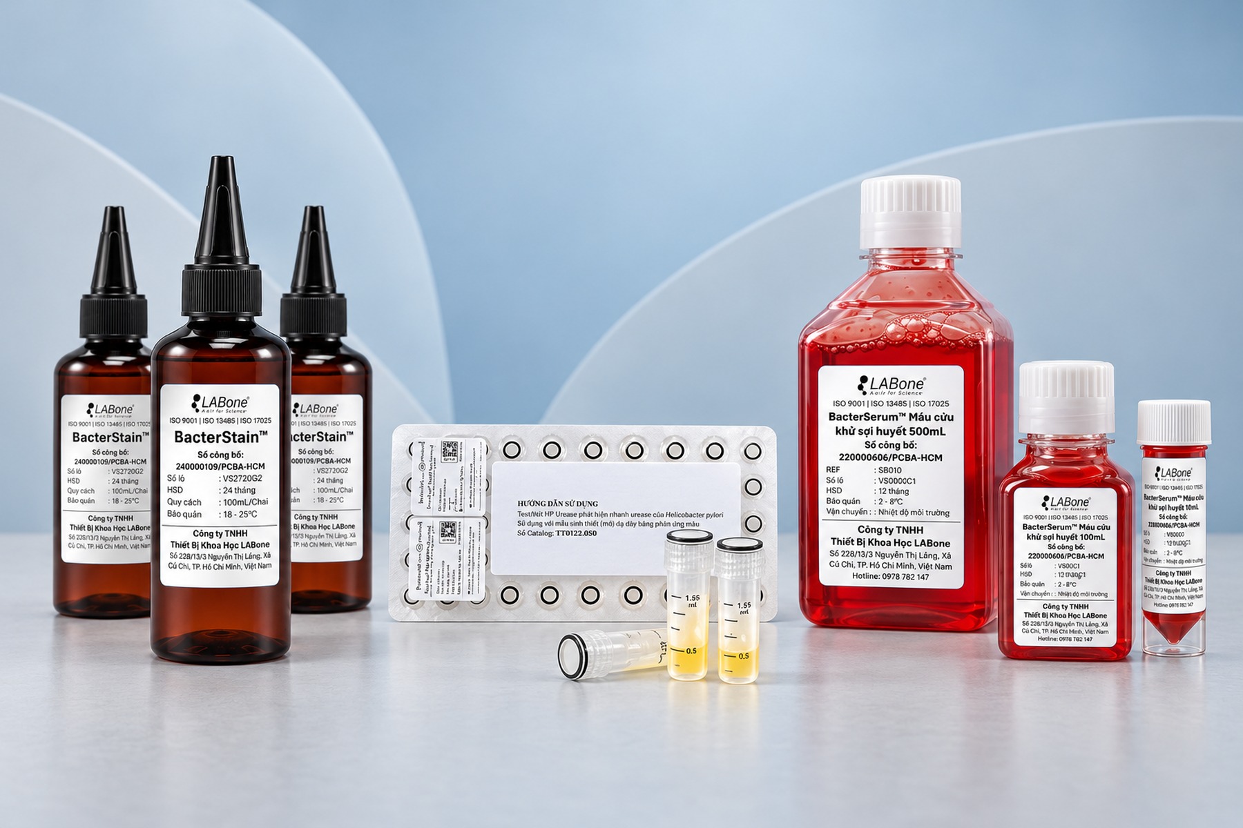 Thuốc nhuộm, Test nhanh và thuyết thanh